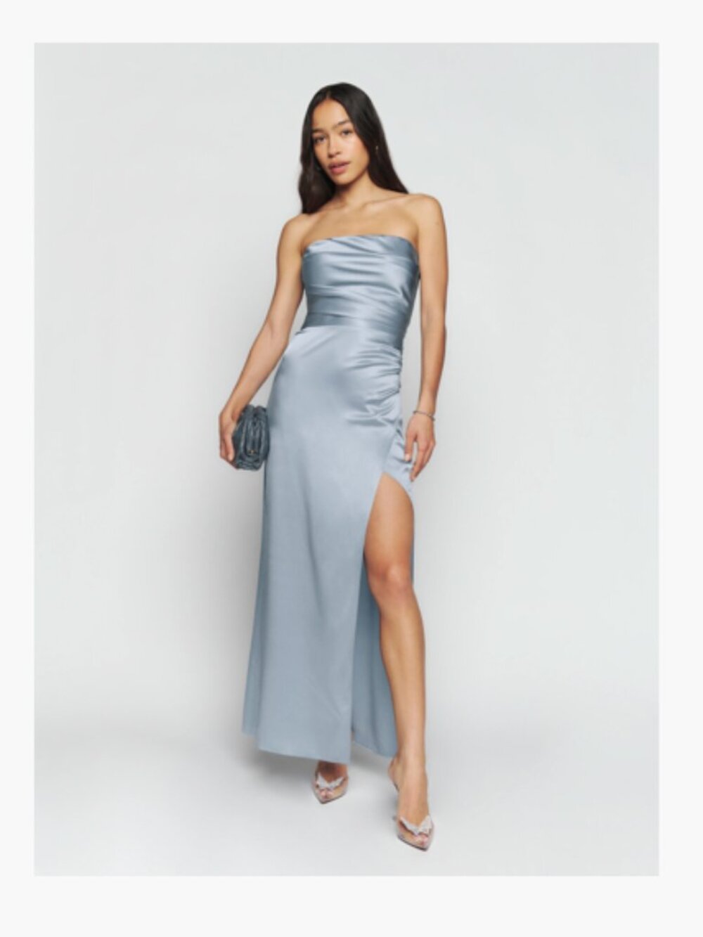 Reformation Barrow Silk Dress